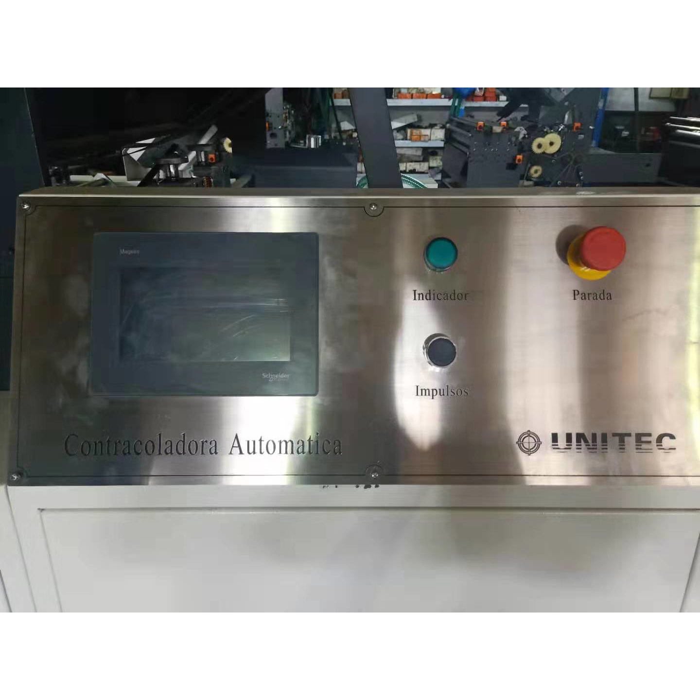 Panel de control - Contracoladora automática 1300 Imagraf