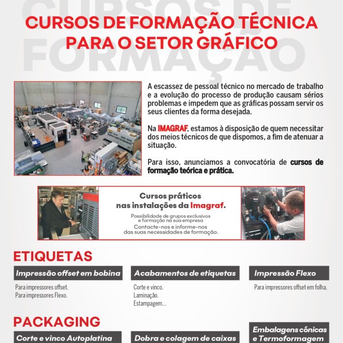 Oferta cursos formacao tecnica setor grafico